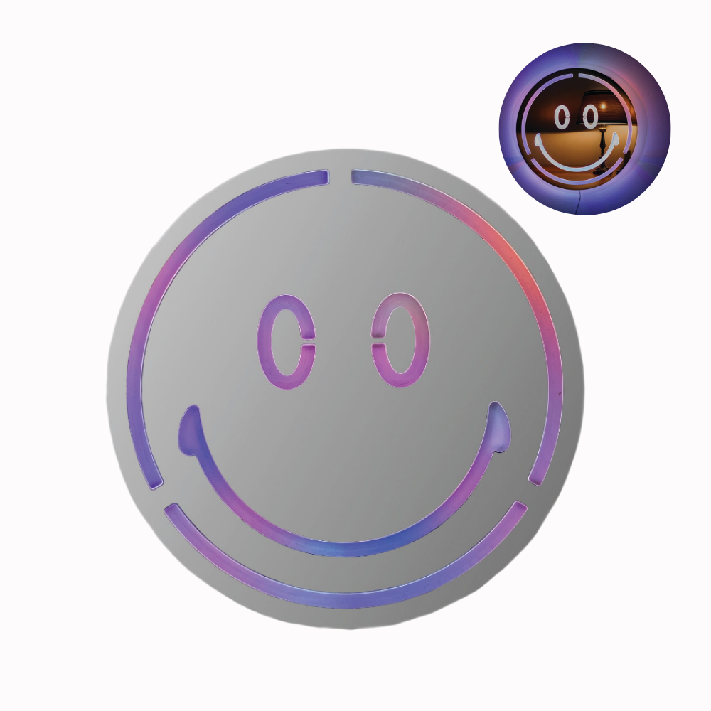 Happy Face LED Mirror Wall Light